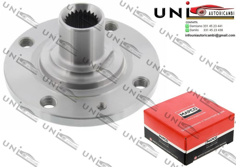 Mozzo Ruota Anteriore Bilaterale / Trabant / P da 1966 / VW Caddy I da 1982 / VW Golf I / Cabriolet da 1974 / VW Golf II da 1983 / VW Jetta I da 1978 / VW Scirocco da 1974