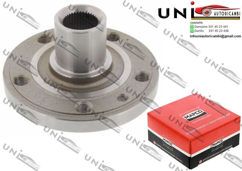 Mozzo Ruota Ant. / Post. Bilaterale / VW Transporter T4 Autobus / Furgonato / Pianale piatto / Telaio da 1990