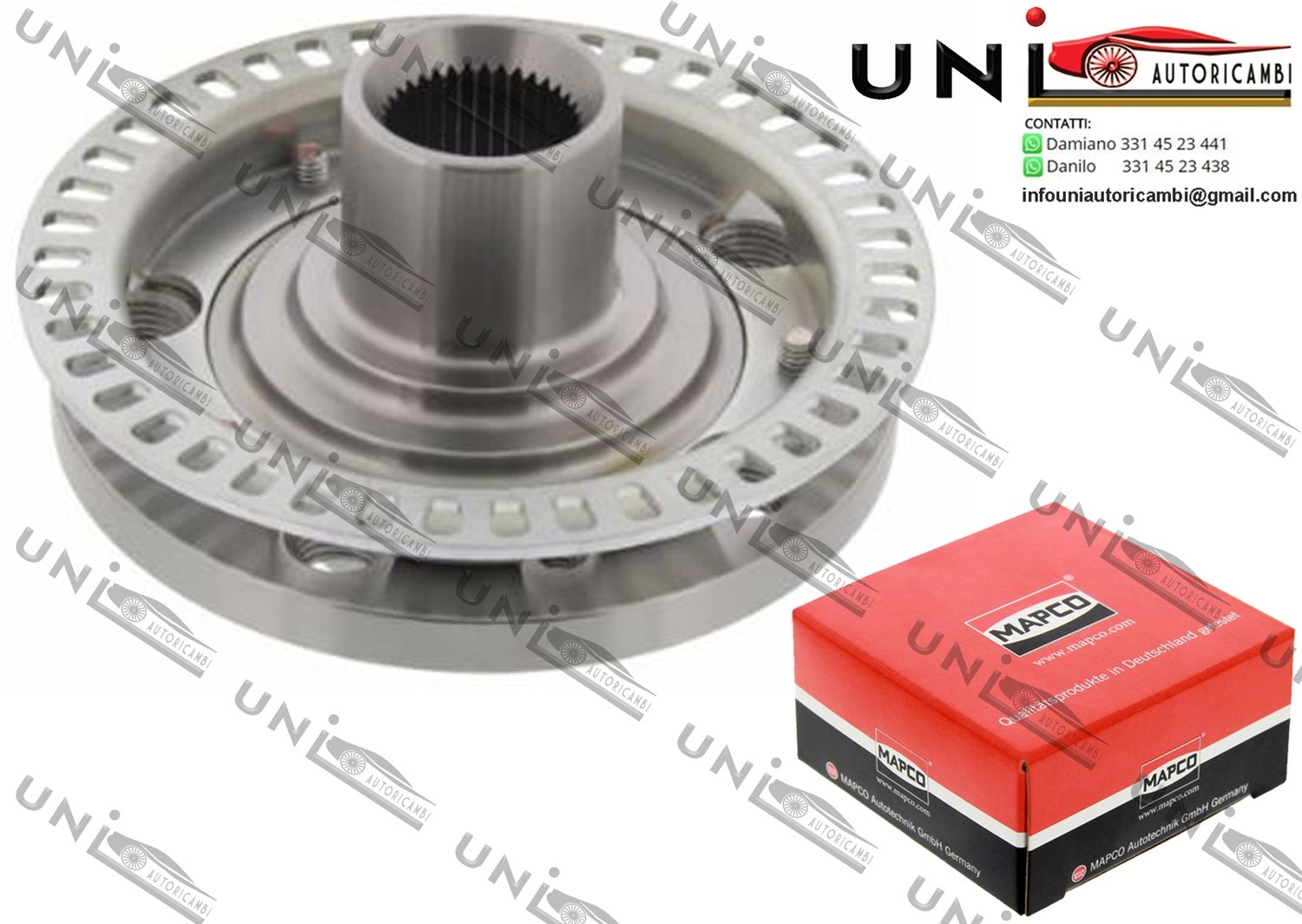 Mozzo Ruota Anteriore Bilaterale / Seat Toledo I da 1993 / VW Corrado da 1991 / VW Golf III / Variant da 1992 / VW Passat / Variant da 1991 / VW Vento da 1992