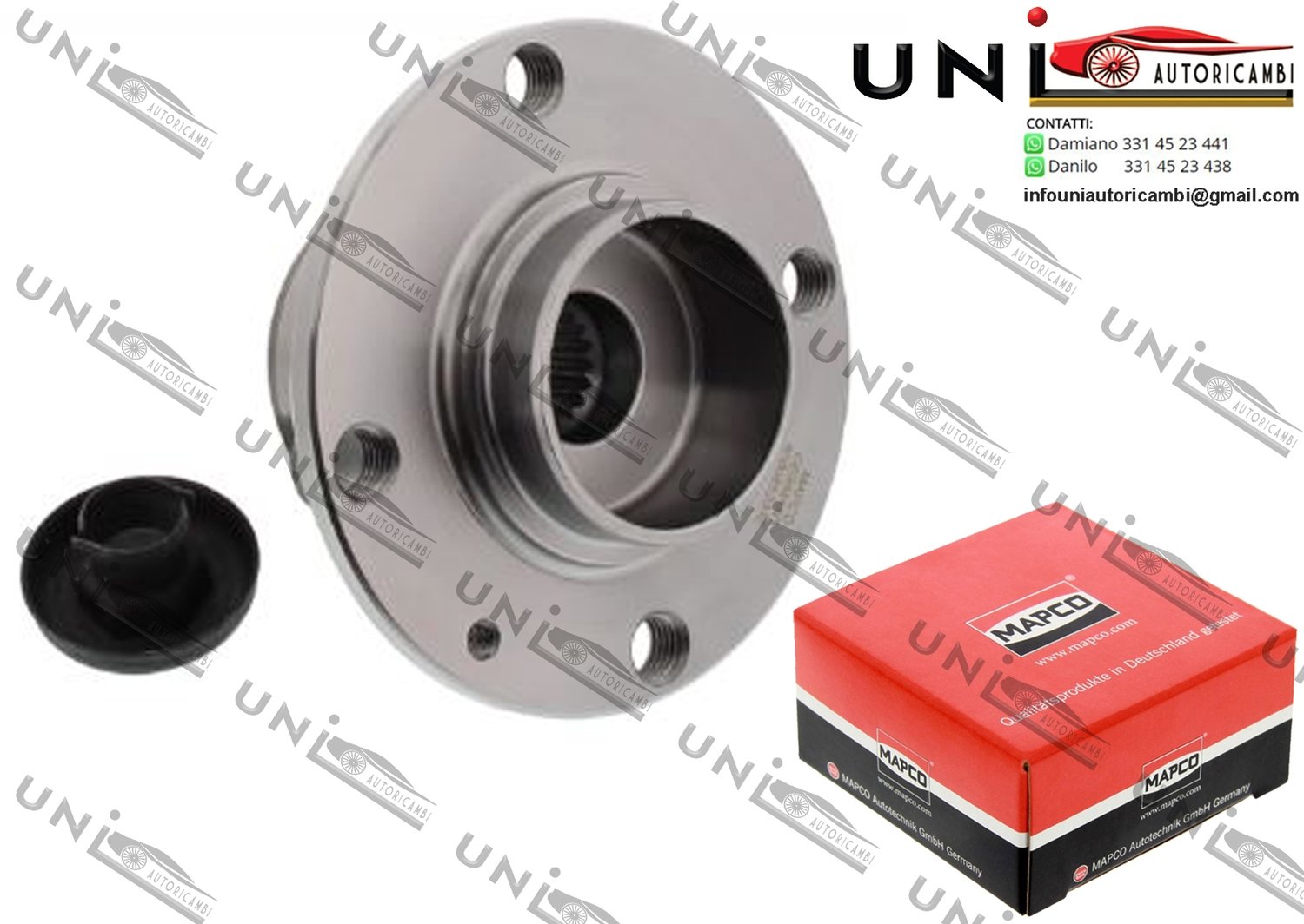 Kit Cuscinetto Ruota Assale Anteriore Bilaterale / Audi A2 da 2001 / VW Lupo da 1999
