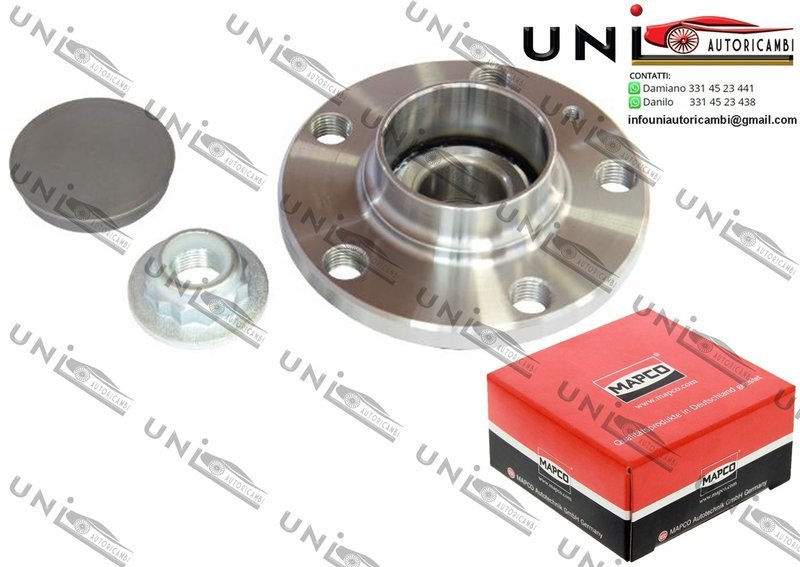 Kit Cuscinetto Ruota Assale Posteriore Bilaterale / Audi A1 / Sportback da 2010 / Audi A2 da 2000 / Seat Cordoba da 1999 / Seat Cordoba Vario da 1999 / Seat Ibiza IV da 2002