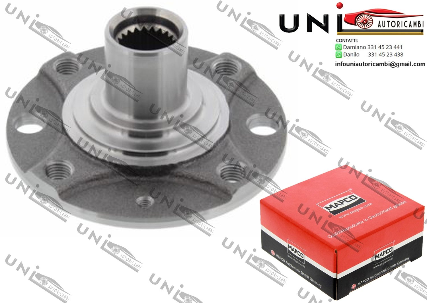 Mozzo Ruota Anteriore Bilaterale / Opel Combo Cassone / Furgonato / Promiscuo / Tour da 2001 / Opel Corsa C / Furgonato / D Van da 2000 / Opel Meriva / B da 2003 / Opel Tigra Twin Top da 2004