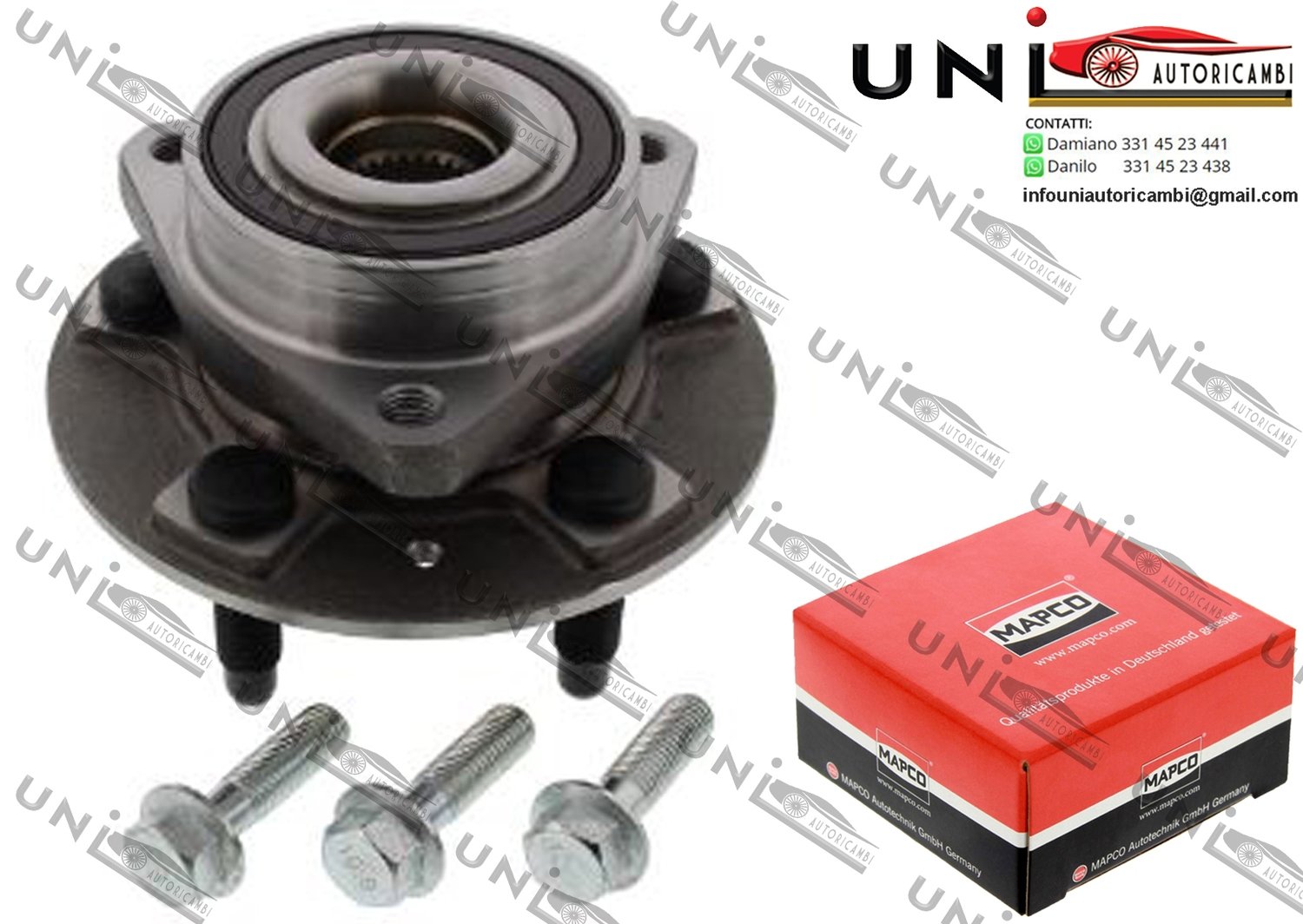 Kit Cuscinetto Ruota Assale Posteriore Bilaterale / Chevrolet Malibu da 2012 / Opel Insignia / Station wagon / Tre volumi da 2008 / Saab 9-5 da 2010