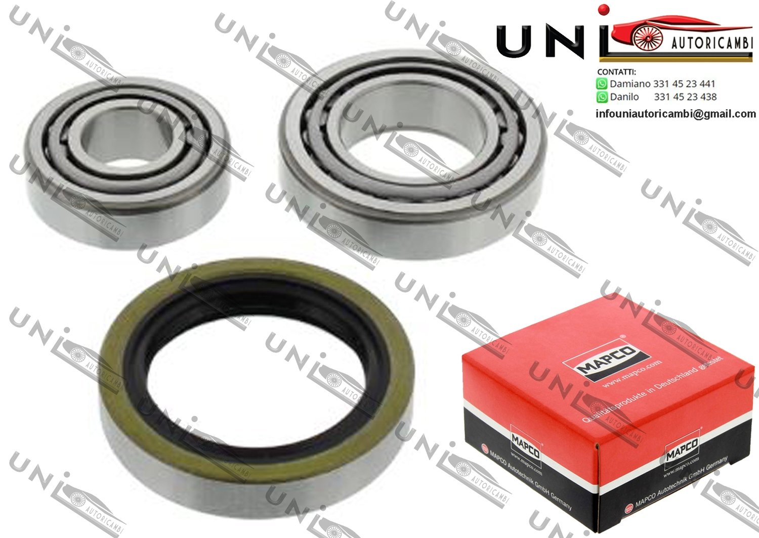 Kit Cuscinetto Ruota Assale Anteriore Bilaterale / Mercedes-Benz Classe S / Coupé​ da 1979 / Mercedes-Benz Coupe / Kombi Station wagon da 1977 / Mercedes-Benz Tre volumi da 1976