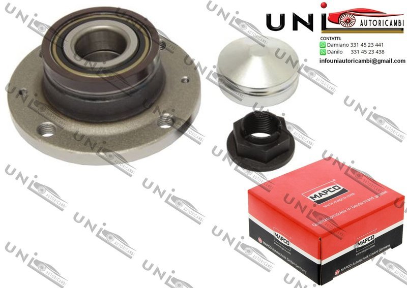 Kit Cuscinetto Ruota Assale Posteriore Bilaterale / Opel Adam da 2012 / Opel Corsa D / Van da 2006 / Vauxhall Adam da 2012 / Vauxhall Corsa Mk III da 2006 / Vauxhall CorsaVan Mk III da 2006