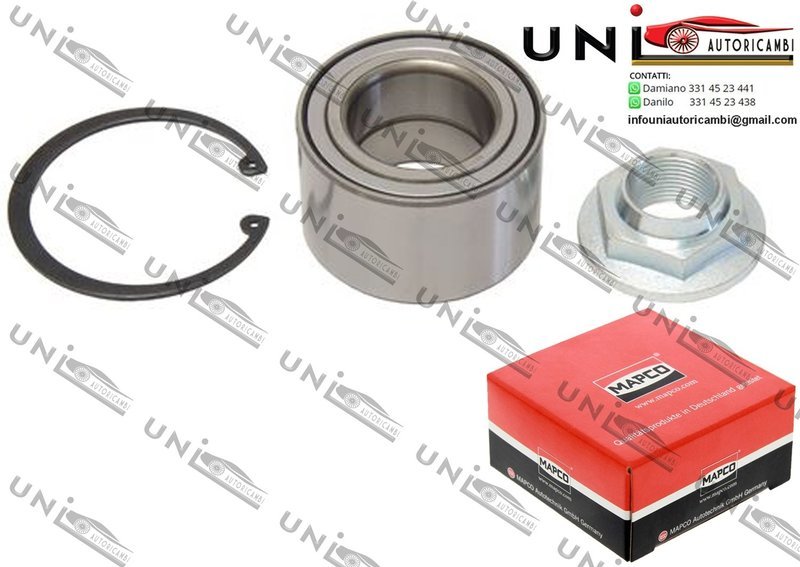 Kit Cuscinetto Ruota Assale Posteriore Bilaterale / Renault Master II Autobus / Furgonato / Pianale piatto / Telaio​ da 1998 / Vauxhall Movano Mk I Chassis/Cab / Combi / Van da 1998