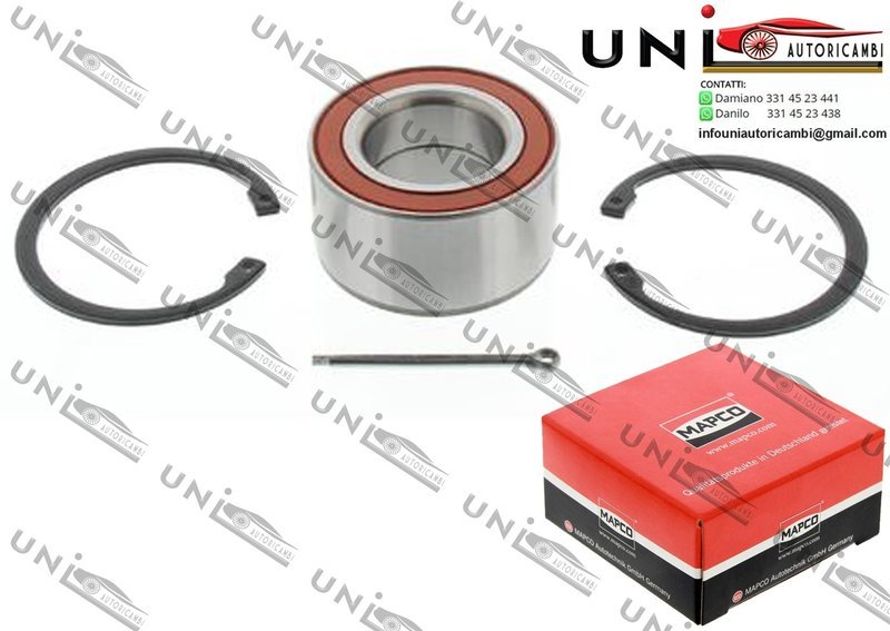 Kit Cuscinetto Ruota Assale Anteriore Bilaterale / Daewoo Cielo da 1994 / Daewoo Espero da 1991 / Daewoo Nexia / Tre volumi da 1995 / Opel Ascona C / 2 volumi / Coda spiovente da 1981