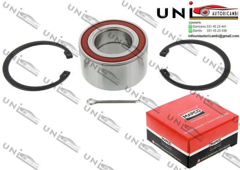 Kit Cuscinetto Ruota Assale Ant. / Post. Bilaterale / Opel Calibra A da 1990 / Opel Omega B da 1994 / Opel Vectra A / 2 volumi / Coda spiovente da 1993