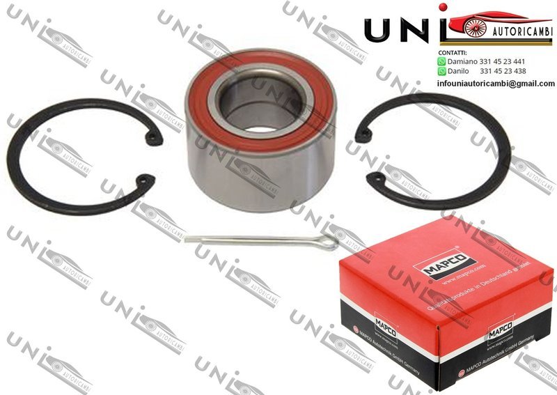 Kit Cuscinetto Ruota Assale Anteriore Bilaterale / Opel Combo da 1994 / Opel Corsa B / Furgonato / Station wagon da 1993 / Opel Tigra da 1994