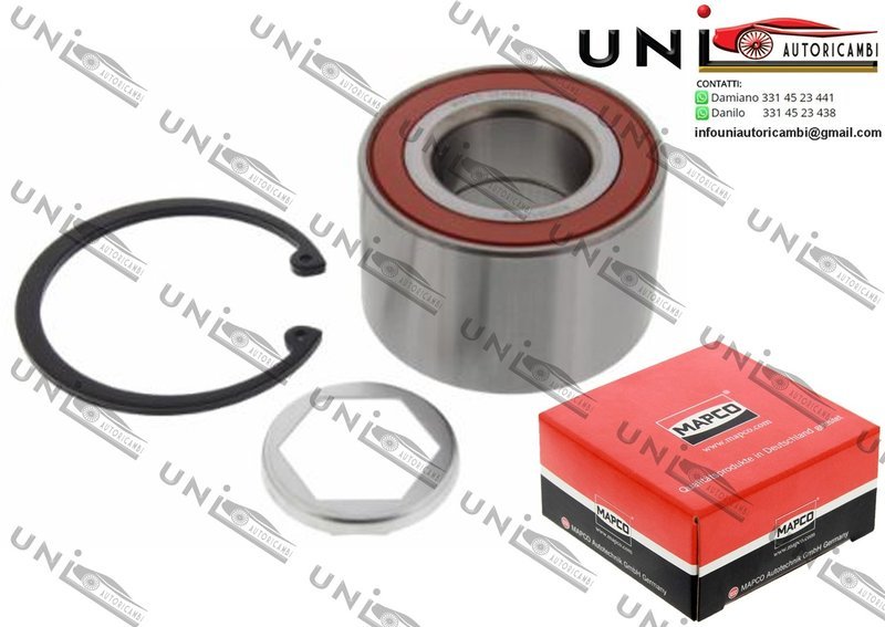 Kit Cuscinetto Ruota Assale Posteriore Bilaterale / Opel Calibra A da 1990 / Opel Omega A / Station wagon da 1986 / Opel Omega B / Station wagon da 1994 / Opel Senator B da 1987