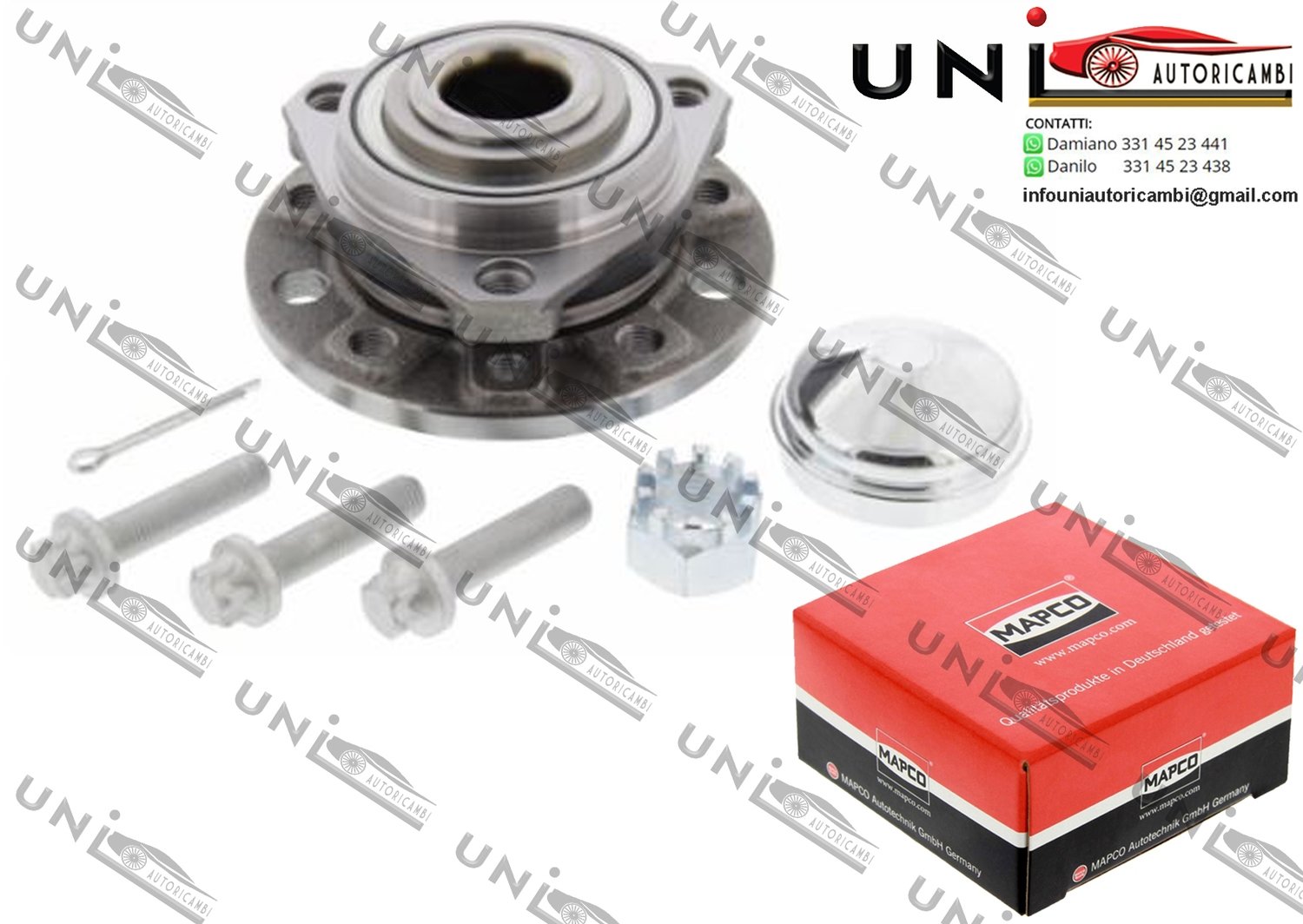 Kit Cuscinetto Ruota Assale Anteriore Bilaterale / Opel Zafira A da 1999 / Vauxhall Astravan Mk IV da 1998 / Vauxhall Zafira Mk I da 1998