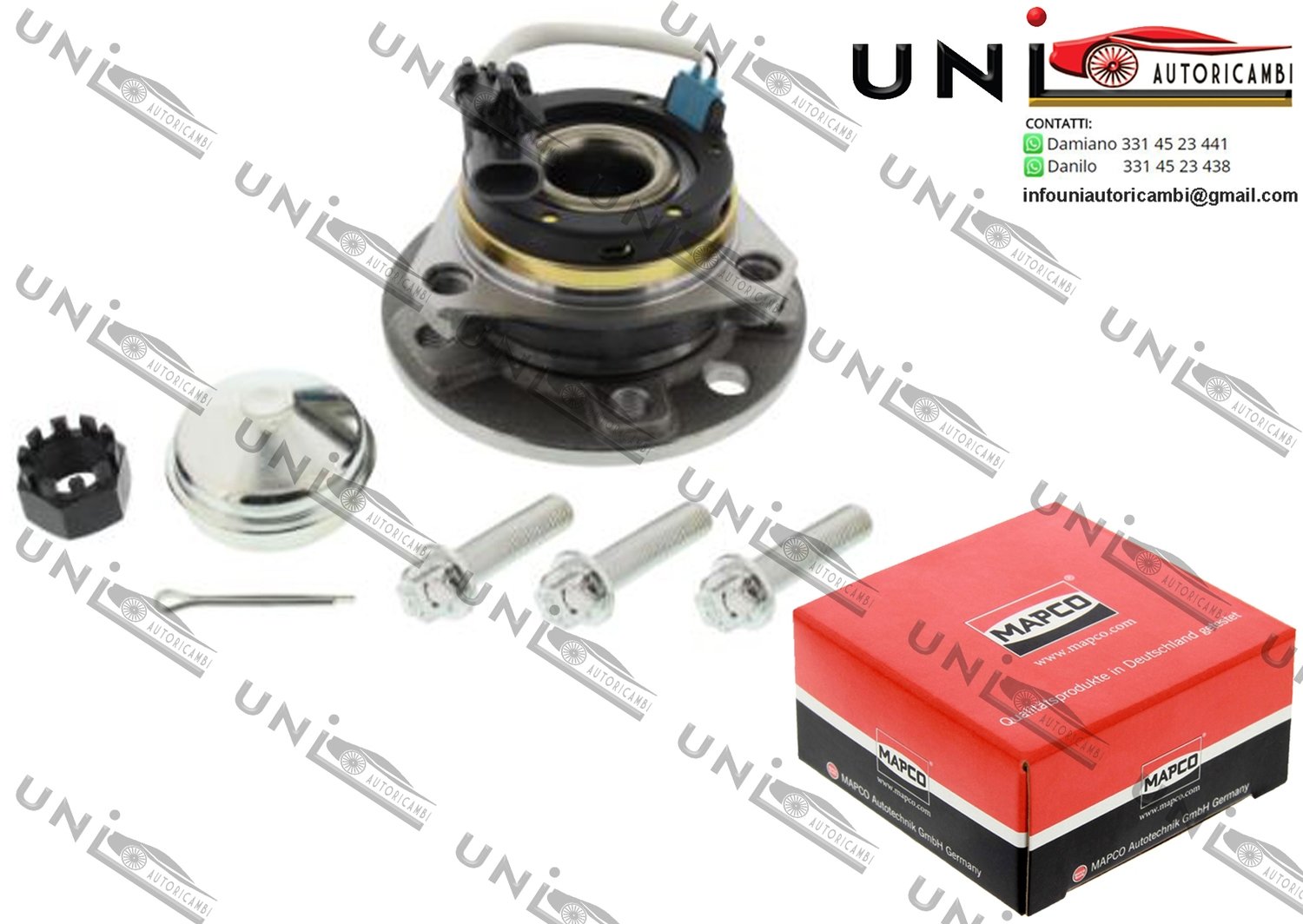 Kit Cuscinetto Ruota Assale Anteriore Bilaterale / Opel Speedster da 2000 / Opel Zafira A da 1999 / Vauxhall VX220 da 2000 / Vauxhall Zafira Mk I da 1998