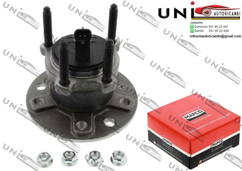 Mozzo Ruota con Cuscinetto Ruota Assale Posteriore Bilaterale / Fiat Croma da 2005 / Opel Signum da 2003 / Opel Vectra C / GTS / Station wagon da 2002 / Saab 9-3 / Cabriolet / Station wagon da 2002