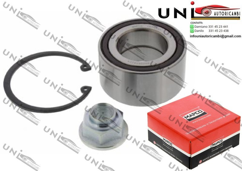 Kit Cuscinetto Ruota Assale Anteriore Bilaterale / Opel Agila (A) / (B) da 2003 / Suzuki Ignis II da 2003 / Suzuki Liana / Station wagon da 2001 / Suzuki Splash da 2008 / Suzuki Swift III / IV da 2005