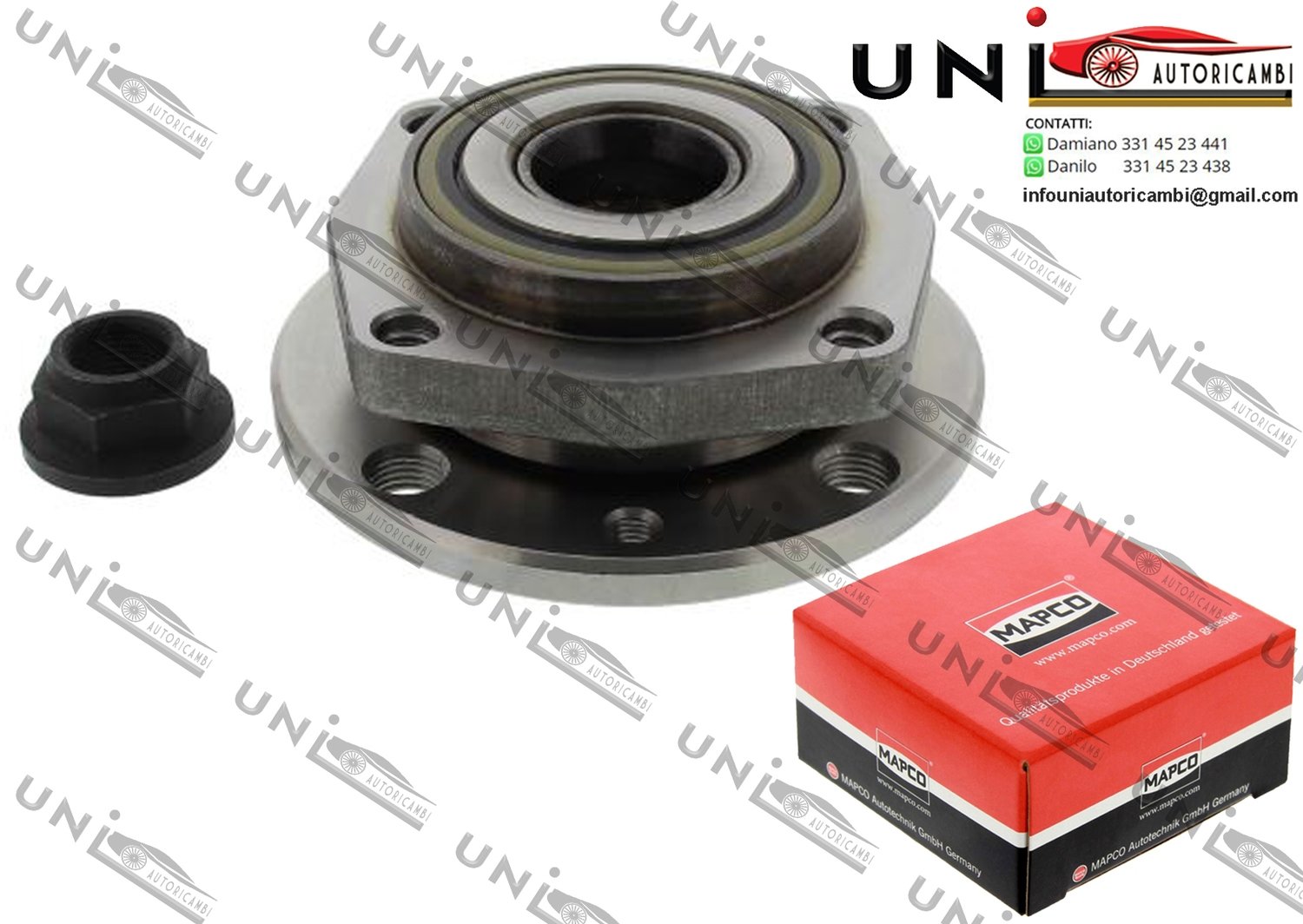 Kit Cuscinetto Ruota Assale Anteriore Bilaterale / Saab 9000 / 2 volumi / Coda spiovente da 1984