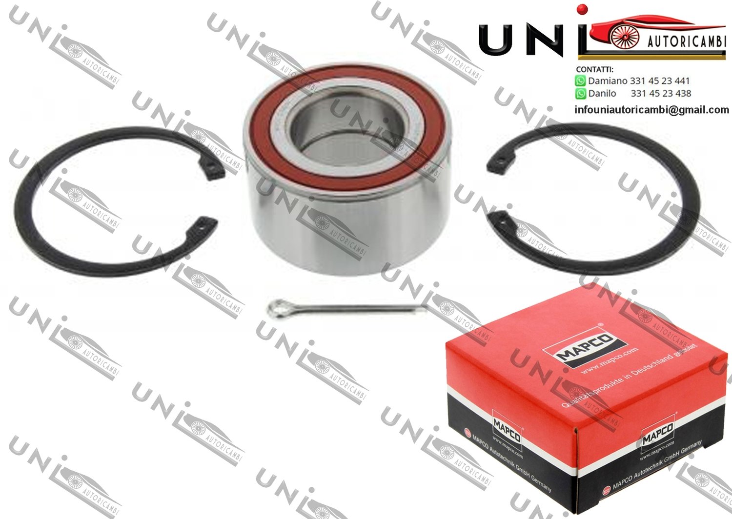 Kit Cuscinetto Ruota Assale Anteriore Bilaterale / Saab 9-3 / Cabriolet / 9-5 da 1997 / Saab 900 I / Cabriolet / Combi Coupe / II / Cabriolet / Coupé da 1985