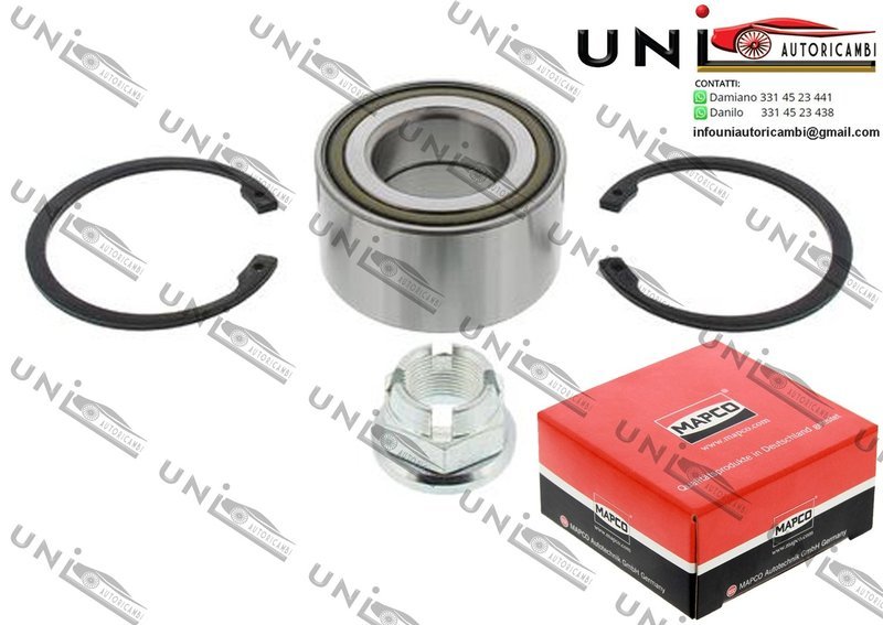 Kit Cuscinetto Ruota Assale Anteriore Bilaterale / Saab 9-3 / Cabriolet / 9-5 / Station wagon da 1997