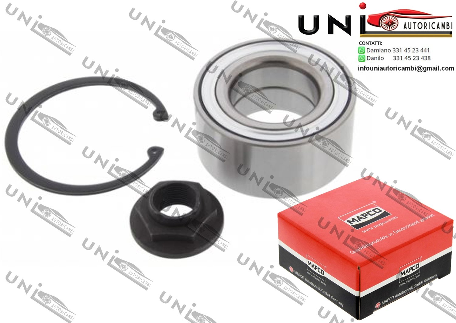 Kit Cuscinetto Ruota Assale Posteriore Bilaterale / Volvo 760 da 1981 / Volvo 780 / 850 Station wagon da 1987 / Volvo 960 / II / II Station wagon / Kombi da 1990 / Volvo S70 da 1996 /Volvo S90 da 1996