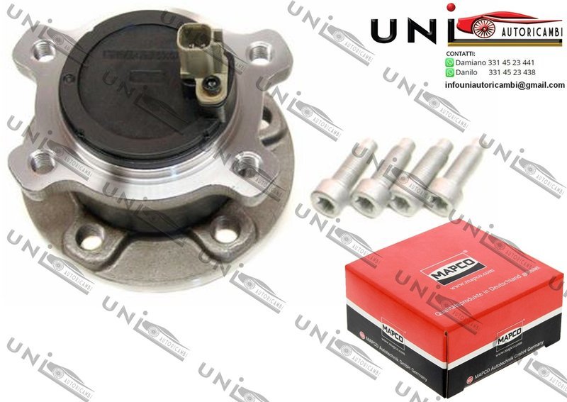 Kit Cuscinetto Ruota Assale Posteriore Bilaterale / Volvo S60 II da 2010 / Volvo S80 II da 2006 / Volvo V60 da 2010 / Volvo V70 III da 2007 / Volvo XC70 II da 2009