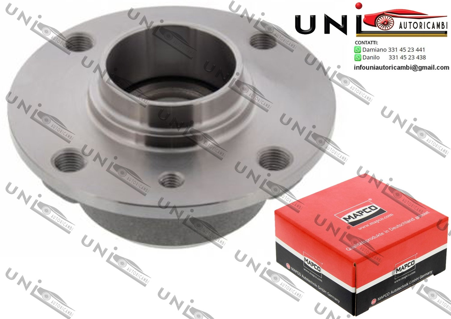 Kit Cuscinetto Ruota Assale Posteriore Bilaterale / Volvo 440 K da 1988 / Volvo 460 L da 1989 / Volvo 480 E da 1986