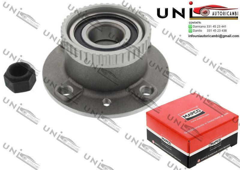 Kit Cuscinetto Ruota Assale Posteriore Bilaterale / Volvo 440 K da 1988 / Volvo 460 L da 1988 / Volvo 480 E da 1986