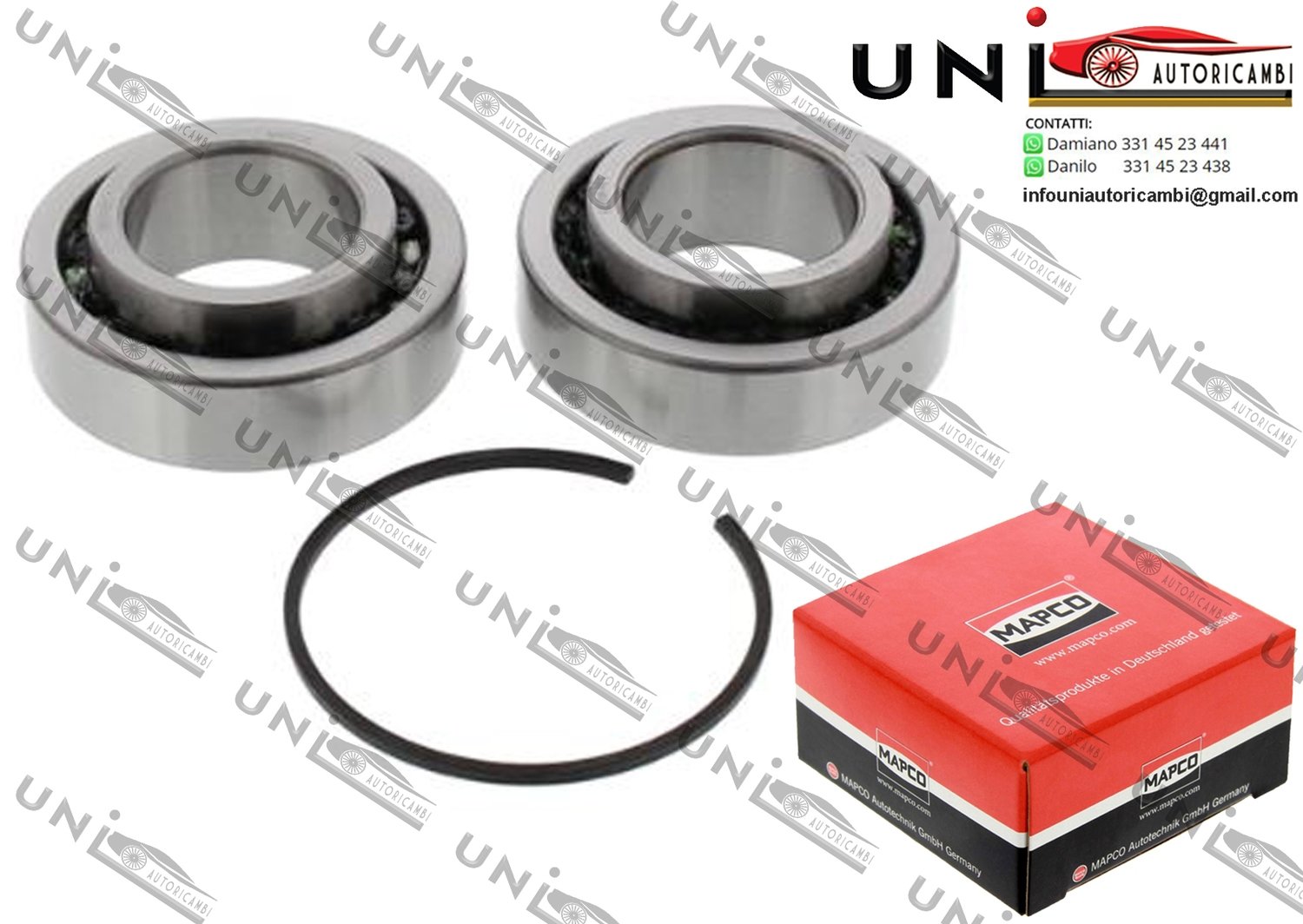 Kit Cuscinetto Ruota Assale Anteriore Bilaterale / Austin 1000-Series Mk II da 1970 / Austin Allegro 2 volumi / Coda spiovente / Station w. da 1973 / Austin Metro da 1980 / Austin Mini da 1967