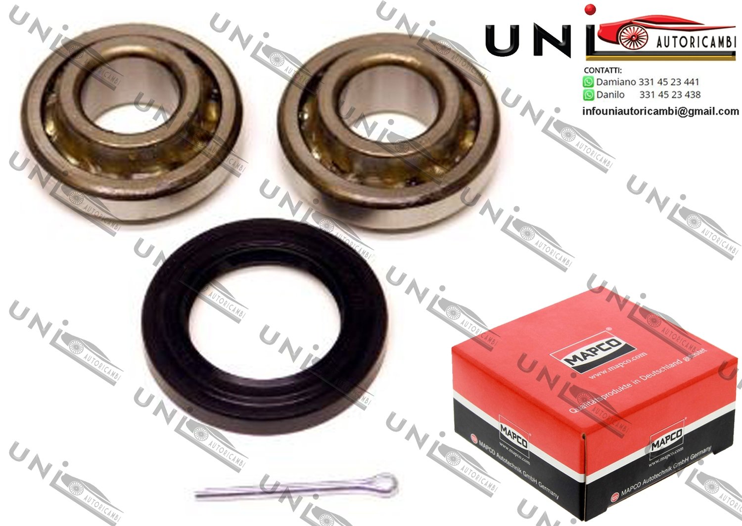 Kit Cuscinetto Ruota Assale Posteriore Bilaterale / Austin Metro da 1980 / Austin Mini da 1967 / Innocenti Mini da 1974 / MG Metro da 1982 / Rover 100 / Metro / Cabriolet da 1990