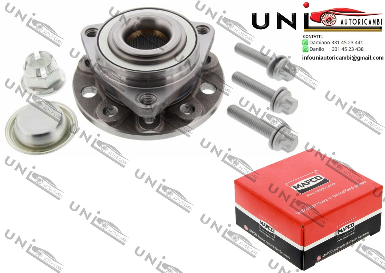 Kit Cuscinetto Ruota Assale Anteriore Bilaterale / Saab 9-5 / Station wagon da 1997