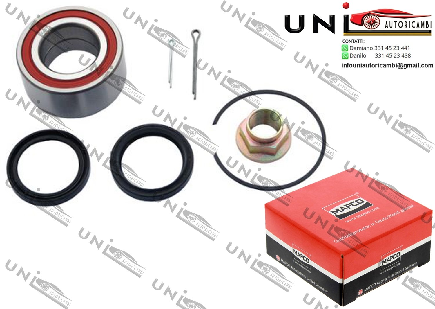 Kit Cuscinetto Ruota Assale Anteriore Bilaterale / Land Rover Freelander / Soft Top da 1998