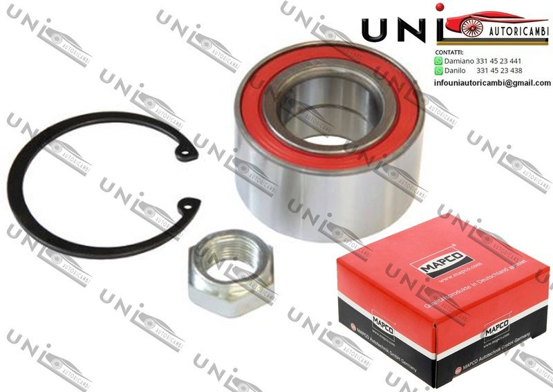 Kit Cuscinetto Ruota Assale Anteriore Bilaterale / Skoda Favorit / Forman / Pick-up da 1990 / Skoda Felicia I / Pick-up / Station wagon / II / Station wagon da 1994 / VW Caddy II Pick-up da 1996