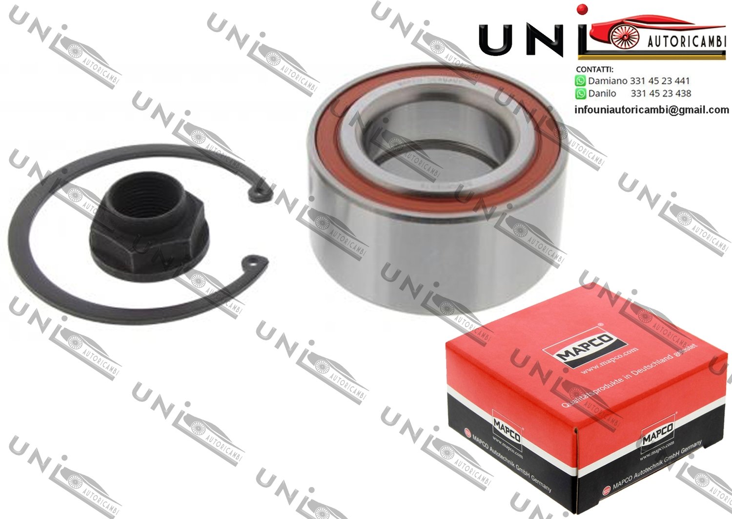 Kit Cuscinetto Ruota Assale Anteriore Bilaterale / MG MG  ZS / ZS Hatchback da 2001 / Rover 400 / 2 volumi / Coda spiovente da 1995 / Rover 45 / Tre volumi da 2000