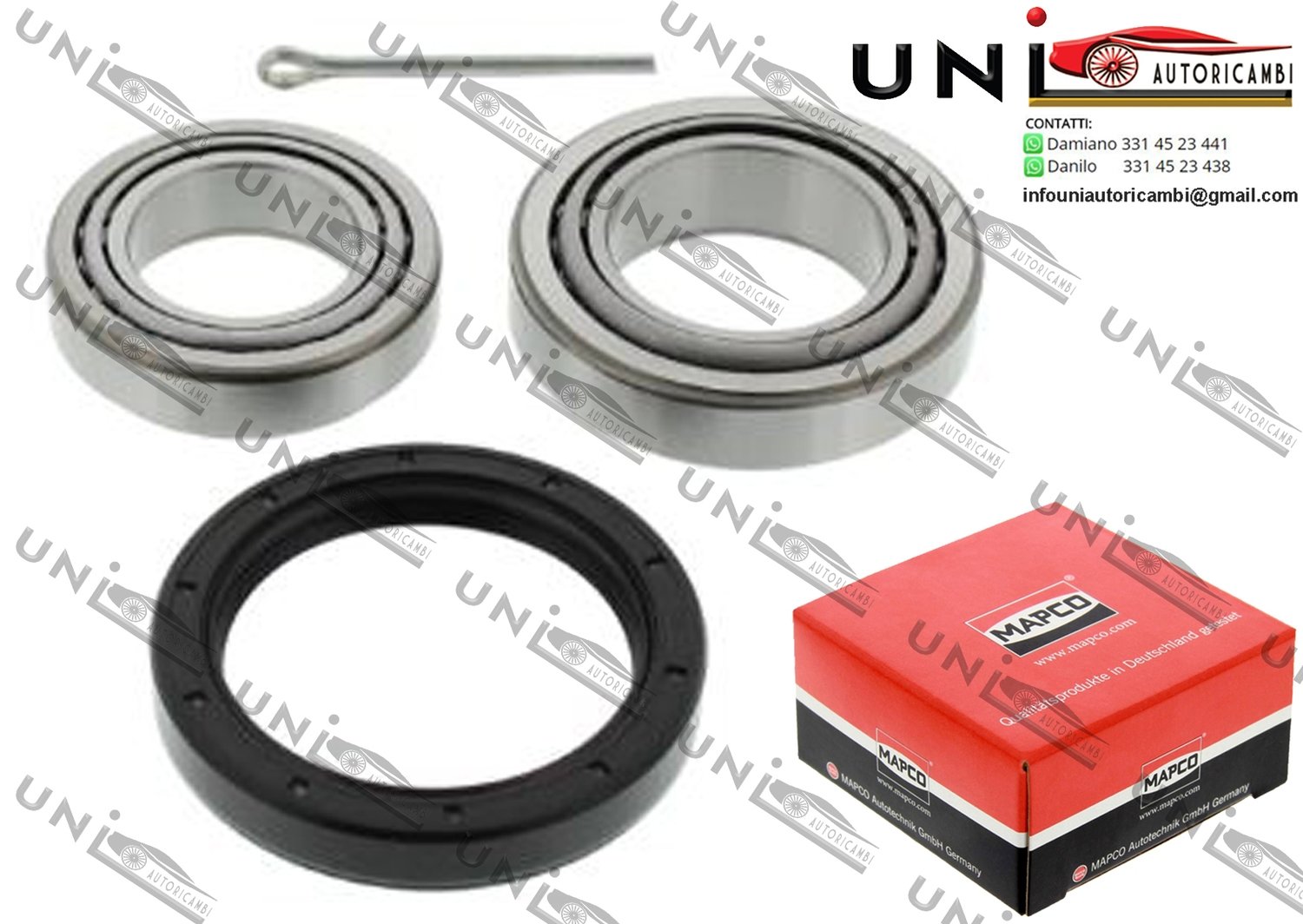 Kit 1 Cuscinetto Ruota Assale Anteriore Bilaterale / Jaguar XJ  da 1981