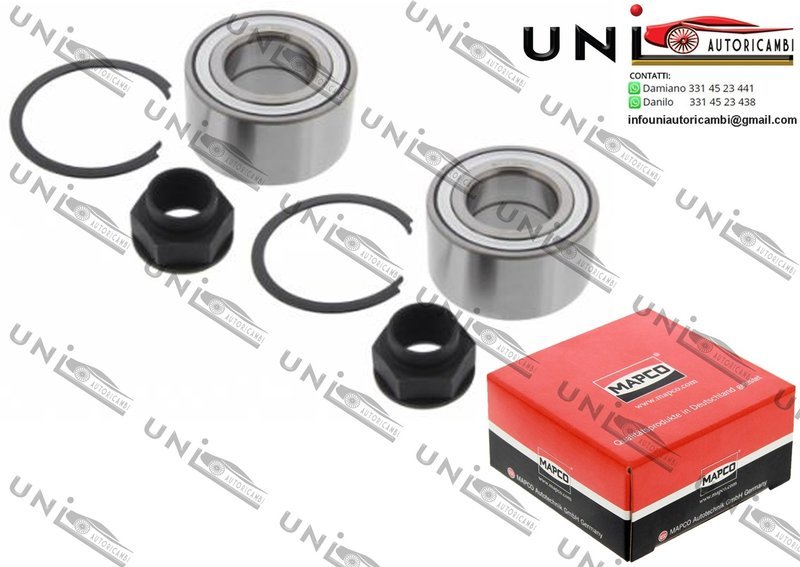 Kit Cuscinetto Ruota Assale / Alfa Romeo 145 / 146 / 155 da 1992 / Alfa Romeo GTV / Spider da 1994 / Fiat Barchetta da 1995 / Fiat Brava da 1995 / Fiat Bravo I da 1995 / Fiat Coupe da 1993