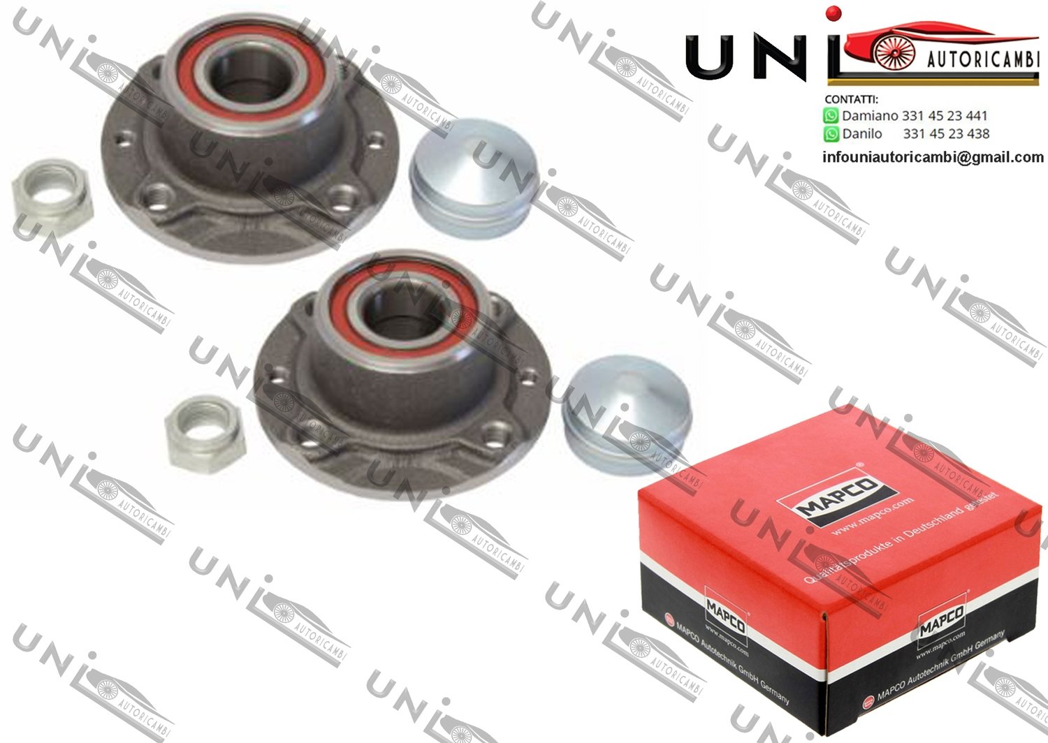 Kit Cuscinetto Ruota Assale / Autobianchi A / Y10 da 1971 / Fiat 127 / Panorama da 1971 / Fiat 128 / Coupé / Familiare da 1969 / Fiat Cinquecento da 1991 / Fiat Duna / Weekend da 1987