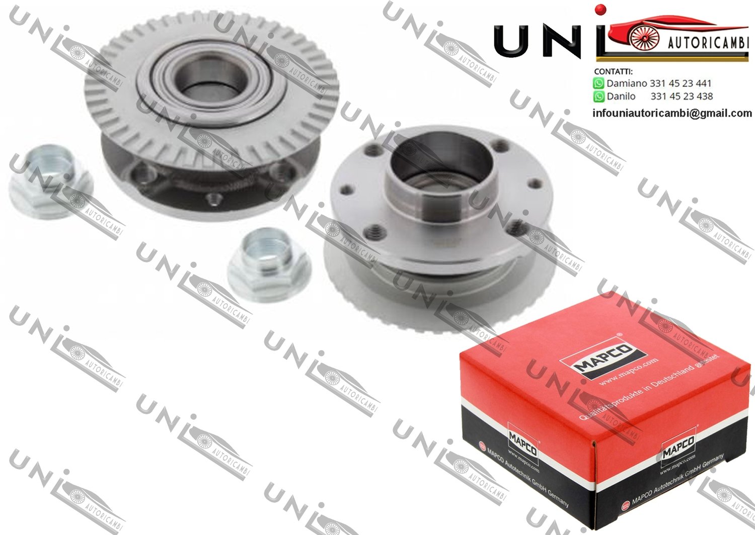 Kit Cuscinetto Ruota Assale / Alfa Romeo 164 da 1987 / Fiat Croma da 1987 / Lancia Thema / SW da 1987