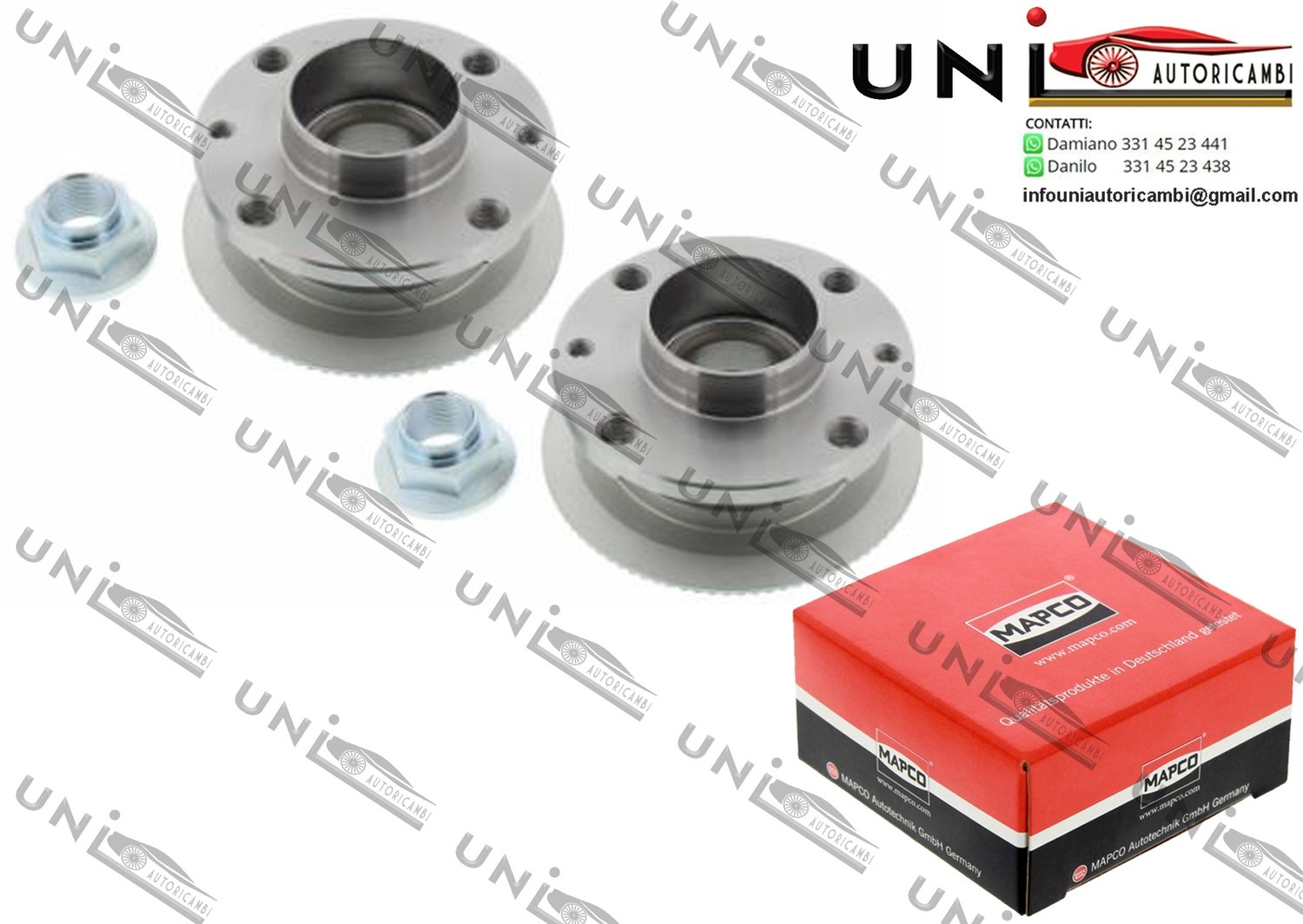 Kit Cuscinetto Ruota Assale / Alfa Romeo 164 da 1987 / Fiat Croma da 1985 / Lancia Thema / SW da 1984