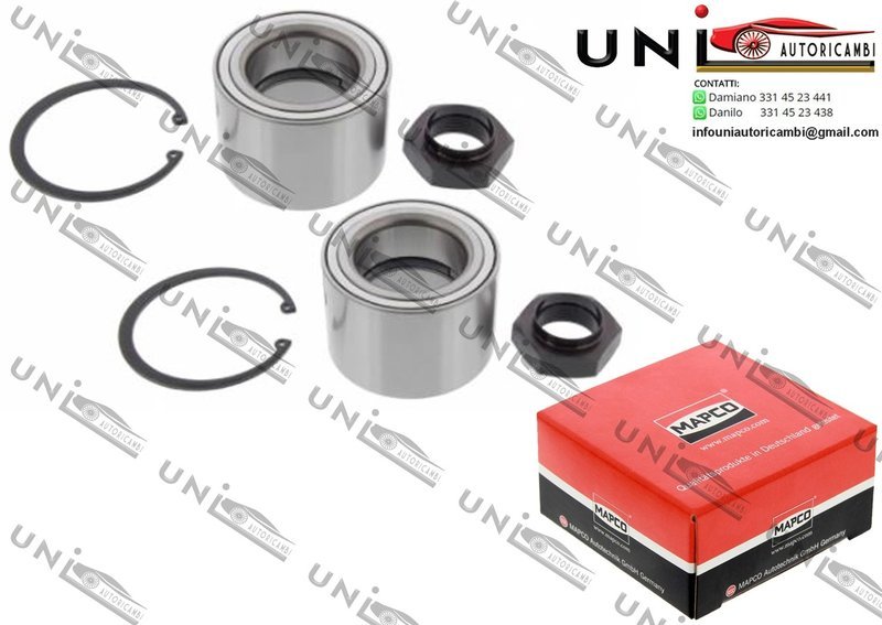 Kit 2 Cuscinetto Ruota Assale Anteriore Bilaterale SX + DX  / Citroën Jumper Autobus / Furgonato / Pianale piatto / Telaio da 2002 / Fiat Ducato Autobus / Furgonato / Pianale piatto / Telaio da 2002