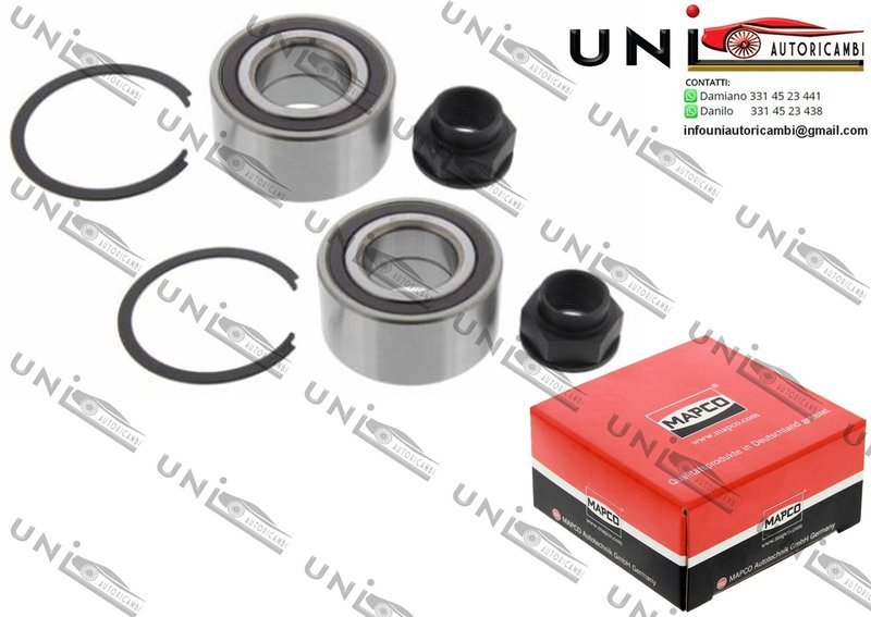 Kit Cuscinetto Ruota Assale / Fiat 500L da 2012 / Fiat Bravo II da 2007 / Fiat Doblo Cassone / Furgo. / Promiscuo da 2010 / Fiat Stilo / Multi Wagon da 2001 / Lancia Delta III da 2008