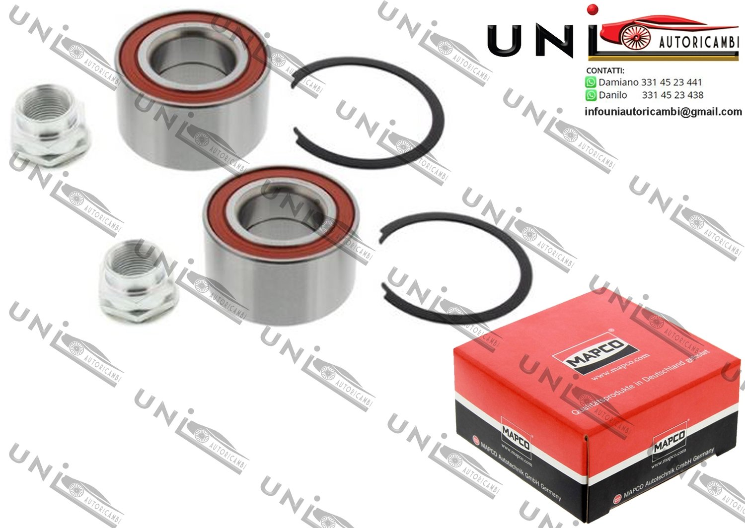 Kit Cuscinetto Ruota Assale Anteriore Bilaterale / Fiat Palio / Weekend da 1996 / Fiat Siena da 1996 / Fiat Strada Pick-up da 1999