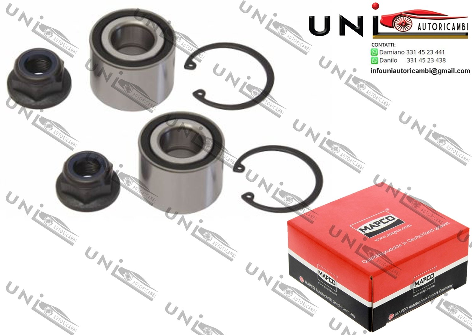 Kit Cuscinetto Ruota Assale / Renault 11 / Furgonato da 1983 / Renault 19 I / Cabriolet / Chamade / Furgonato da 1988 / Renault 9 da 1982 / Renault Super 5 da 1985