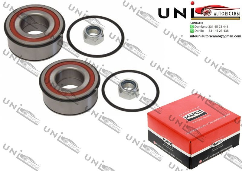 Kit Cuscinetto Ruota Assale Anteriore Bilaterale / Renault Laguna I /Grandtour da 1993 /Renault Megane I /Cabriolet /Classic /Coach da 1996 /Renault Megane Scenic da 1996 /Renault Safrane I /I da 1992