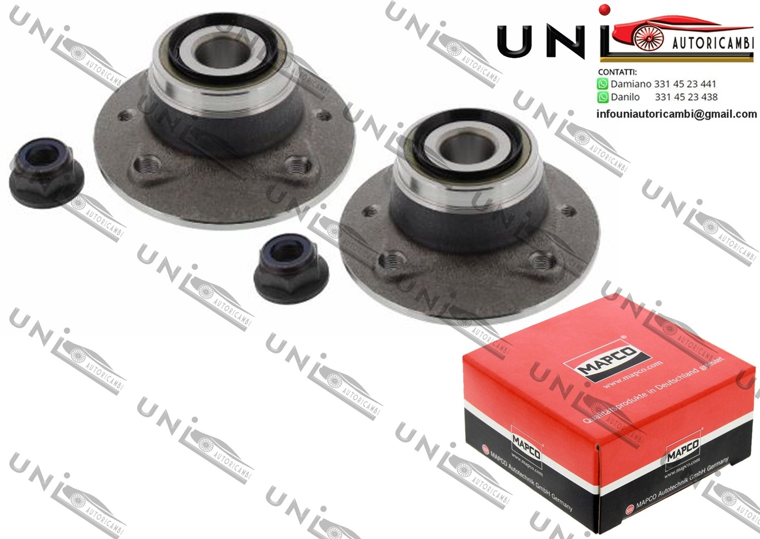 Kit Cuscinetto Ruota Assale / Renault 18 / Furgonato / Variable da 1979 / Renault 25 / 30 da 1982 / Renault Espace I / II da 1984 / Renault Fuego da 1980 / Renault Rapid Furgonato da 1985