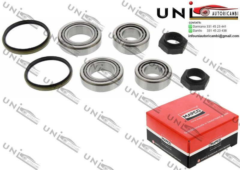 Kit Cuscinetto Ruota Assale Posteriore Bilaterale / Opel Arena Combi / Furgonato da 1998 / Renault Traffic Autobus / Furgonato / Pianale piatto / Telaio da 1980 / Vauxhall Arena Combi / Van da 1998