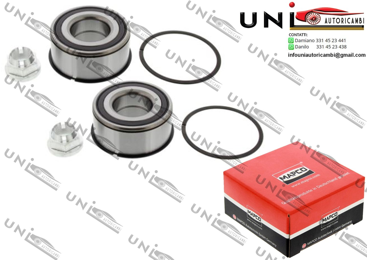 Kit Cuscinetto Ruota Assale Anteriore Bilaterale / Renault Laguna I / Grandtour da 1993