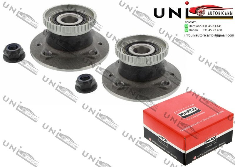 Kit Cuscinetto Ruota Assale Posteriore Bilaterale / Renault Megane I Grandtour / Scenic da 1997 / Renault Scénic I da 1999