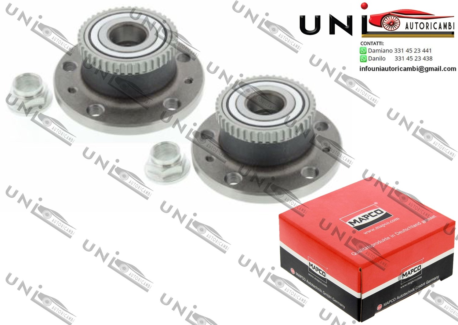 Kit Cuscinetto Ruota Assale Posteriore Bilaterale / Renault Avantime da 2001 / Renault Espace III da 1996