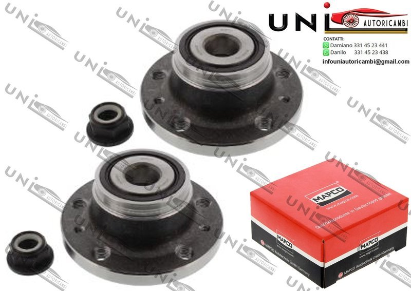 Kit 2 Mozzi Ruota con Cuscinetto Assale Posteriore / Renault Laguna I / Grandtour da 1995