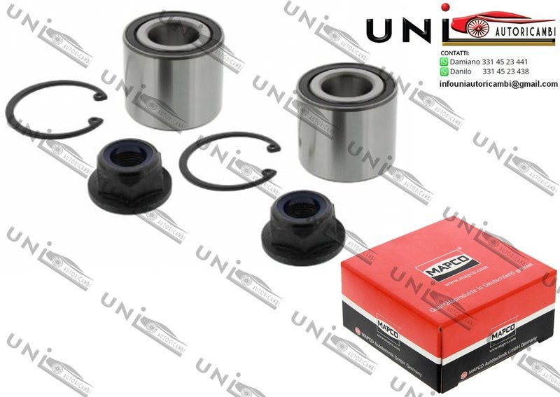 Kit Cuscinetto Ruota Assale Posteriore Bilaterale / Renault 21 / Tre volumi da 1986 / Renault 5 Furgonato da 1972 / Renault Rapid Furgonato da 1985