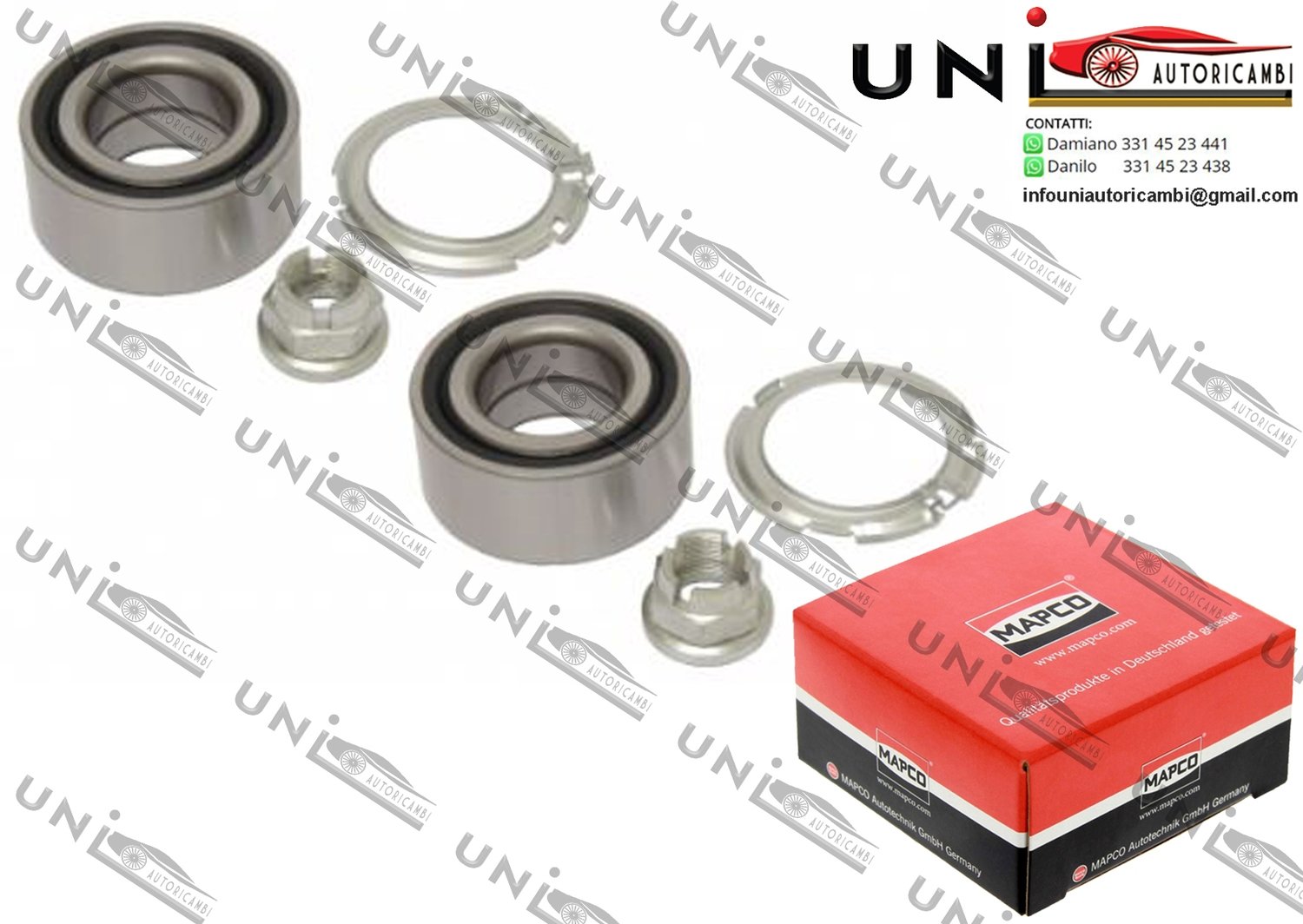 Kit Cuscinetto Ruota Assale / Nissan Primastar Auto. / Furgo. da 2001 / Opel Vivaro Combi / Furgo. / Pianale piatto / Telaio da 2001 / Renault Espace IV da 2002 / Renault Megane II da 2004