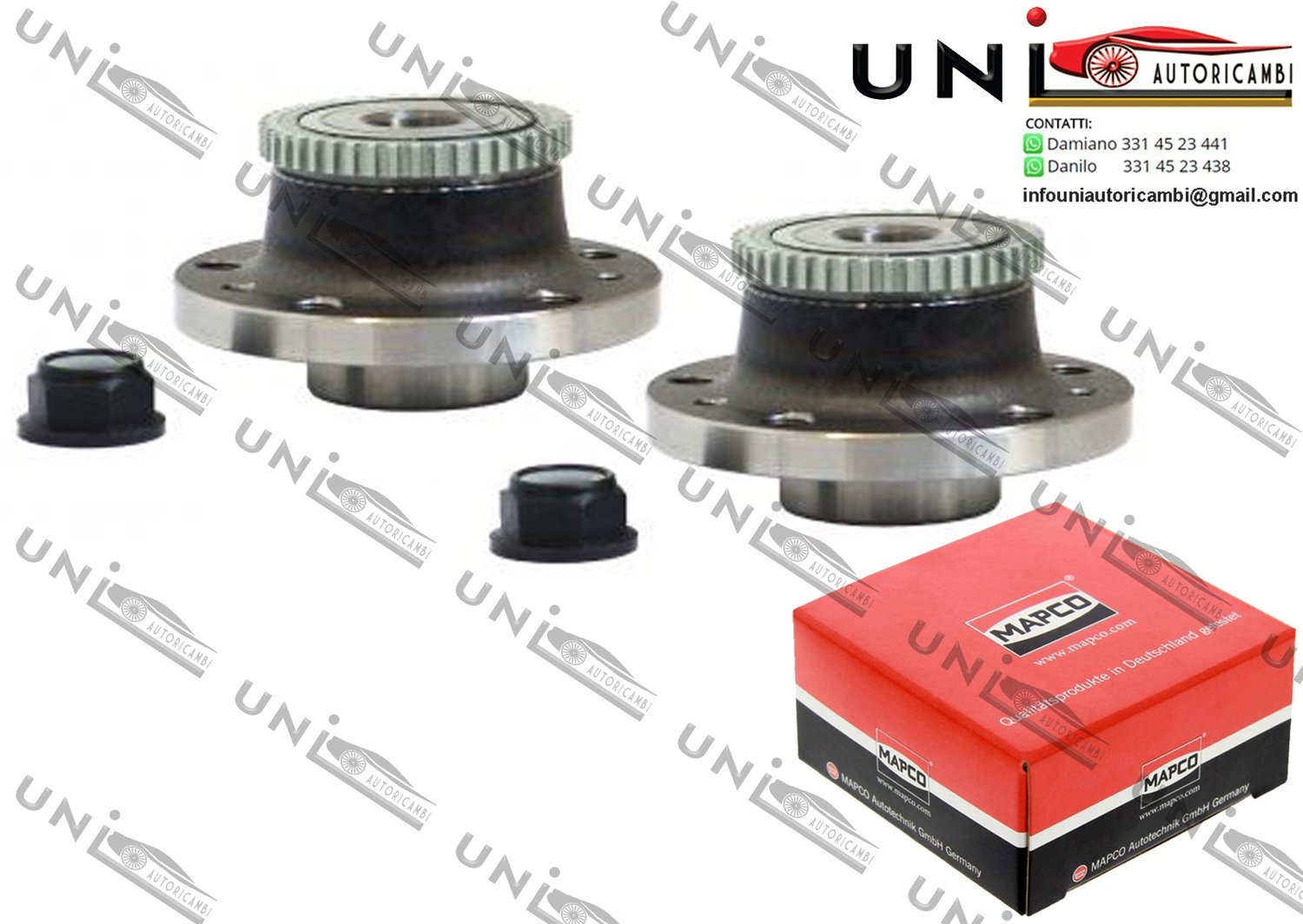 Kit Cuscinetto Ruota Assale Posteriore Bilaterale / Renault Laguna I Grandtour da 1995